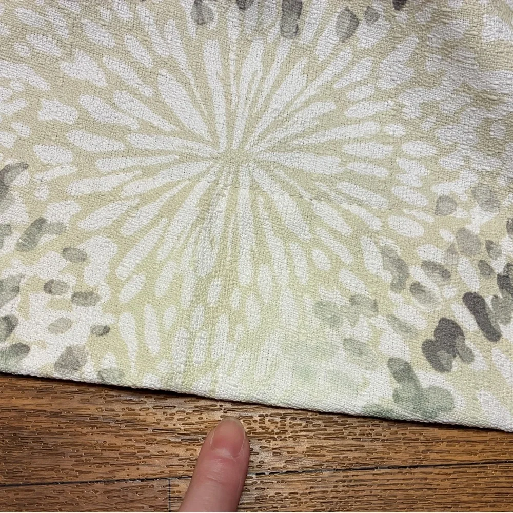 Floral Patterned Curtains 36.5” W x 82” L